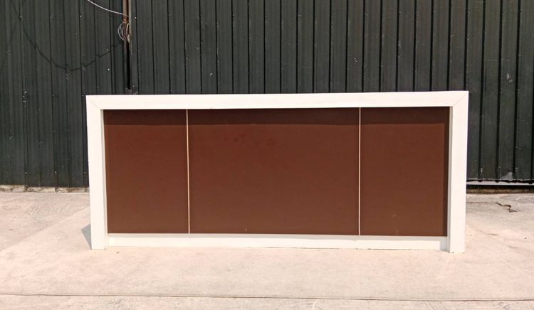 เคาน์เตอร์ไม้ 3 ลิ้นชัก สีขาว น้ำตาล