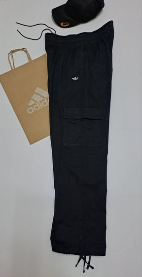 กางเกงขายาวคาร์โก้สีดำเอวยืด เอวมีเชือกปรับ แบรนด์ Adidas‼️ รูปที่ 6