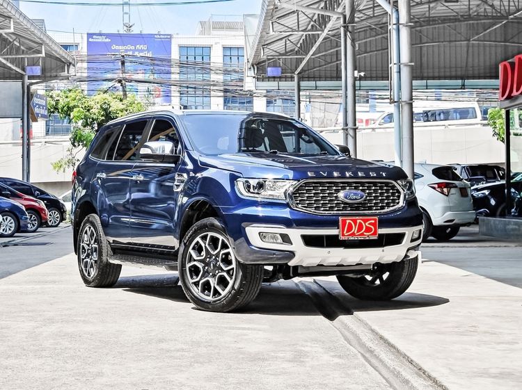 Ford Everest 2021 2.0 Titanium Plus Utility-car ดีเซล เกียร์อัตโนมัติ น้ำเงิน รูปที่ 4
