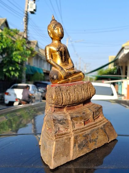 🚩(มาใหม่) พระหินแกะฐานดินเผาสมัยอยุธยา รูปที่ 2