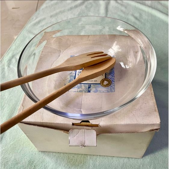 ชุดชามแก้ว 5 ใบต่อชุด มือ2 จากญี่ปุ่น สภาพดี รูปที่ 4