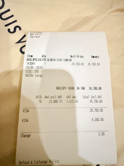 รองเท้า Loafer LV รุ่น Gloria ปี20 size37 ของแท้มือ2 รูปที่ 4