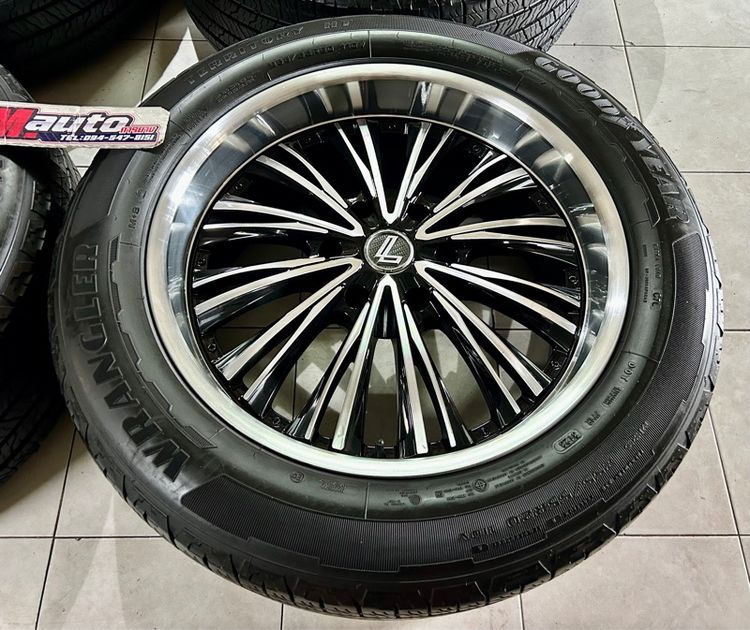 ล้อแท้LENSO ขอบ20 6รู พร้อมยาง 255 55 20 ครบชุด รูปที่ 6