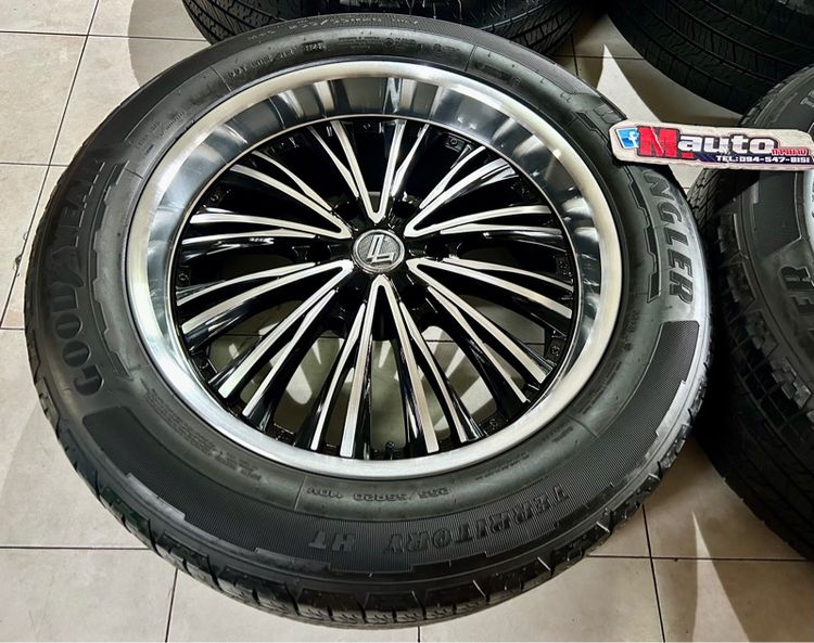 ล้อแท้LENSO ขอบ20 6รู พร้อมยาง 255 55 20 ครบชุด รูปที่ 5