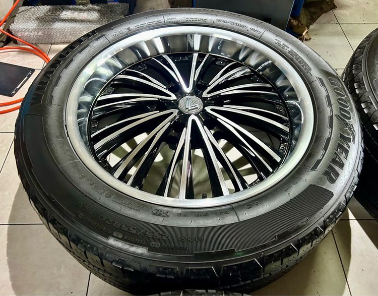 ล้อแท้LENSO ขอบ20 6รู พร้อมยาง 255 55 20 ครบชุด รูปที่ 4