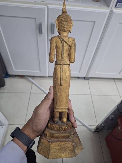 🚩(มทใหม่) พระบูชาไม้แกะ 3 ถอดเก่าสมัยโบราณ รูปที่ 3