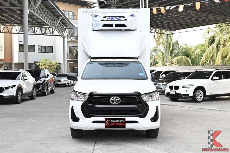 Toyota Hilux Revo 2021 2.4 Entry Pickup ดีเซล ไม่ติดแก๊ส เกียร์ธรรมดา ขาว รูปที่ 2