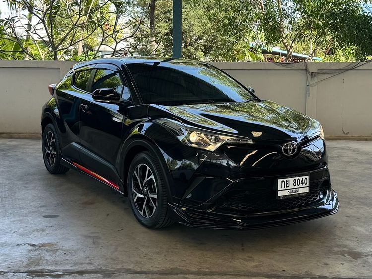 Toyota C-HR 2019 1.8 Mid Utility-car เบนซิน ไม่ติดแก๊ส เกียร์อัตโนมัติ ดำ รูปที่ 3