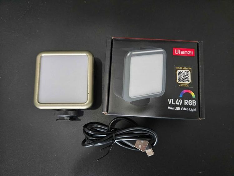 อื่นๆ Ulanzi VL49 Mini RGB Light lw ไฟเซลฟี่ ไฟติดหัวกล้อง ไฟ พกพา สำหรับถ่ายภาพ วิดีโอ ไลฟ์ สด