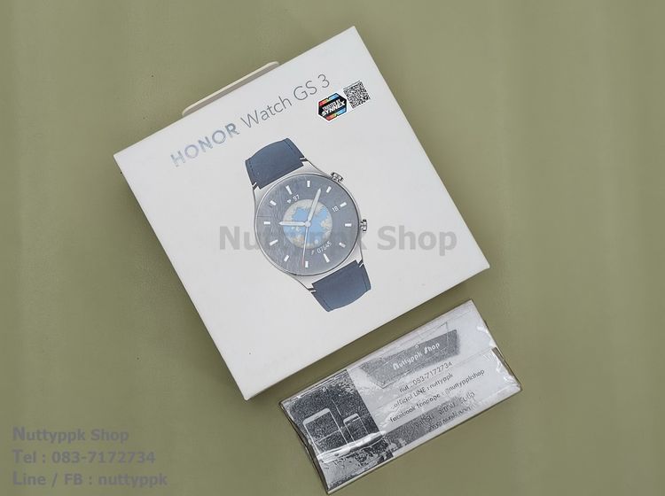 📌 เครื่องใหม่ ไม่แกะซีล  Honor Watch GS3 สี Ocean Blue  Leather Strap สุดหรู สวยมากกก ฟังชั่นเต็ม