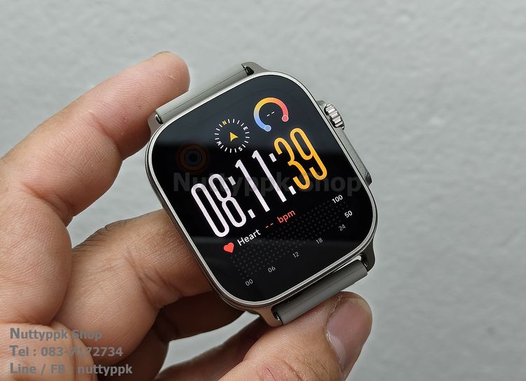 📌 เครื่องใหม่ไม่แกะซีล Realme Watch5 สมาร์ทวอชดีไซน์สุดเท่ สเป็กแจ่ม จอ Amoled 1.97" รองรับ GPS ในตัว NFC โทรได้ แบตอึด รูปที่ 8
