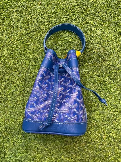 กระเป๋าหนังแท้ สีน้ำเงิน