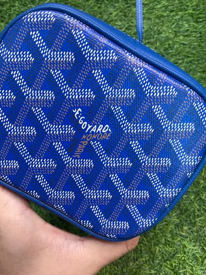 กระเป๋าหนังแท้ สีน้ำเงิน รูปที่ 7