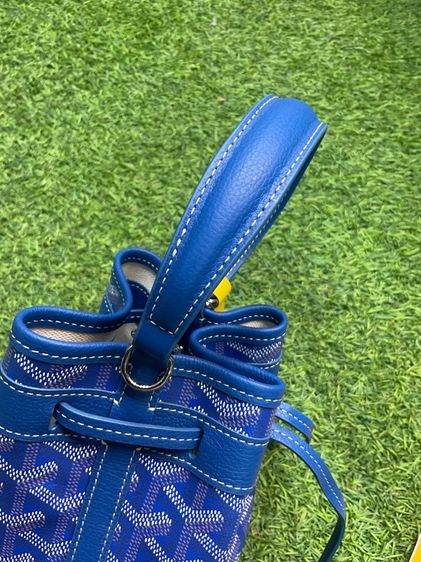 กระเป๋าหนังแท้ สีน้ำเงิน รูปที่ 9