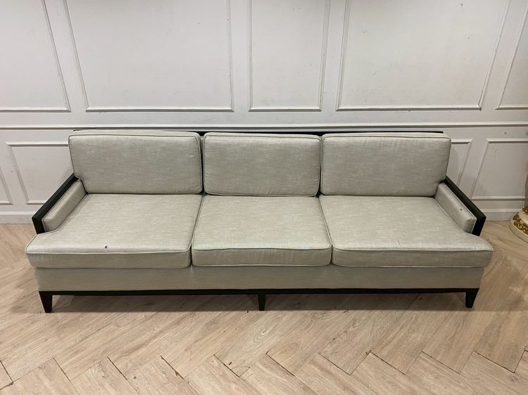 โซฟา 3 ที่นั่ง เบาะผ้า สีเทา รูปที่ 4