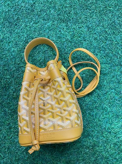 กระเป๋าหนังแท้ สีเหลือง รูปที่ 11