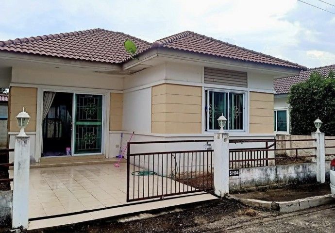 มีบางส่วน บ้านทำเลทอง บ้านแฝดชั้นเดียว  ลำลูกกาคลอง7 วงแหวนรอบนอกขายบ้าน หมู่บ้านบดินทร์3 รูปที่ 2