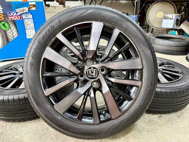 16" ล้อแม็ก HONDA CITY RS ขอบ 16”  ยาง YOKOHAMA 185-55R16 ปี 23