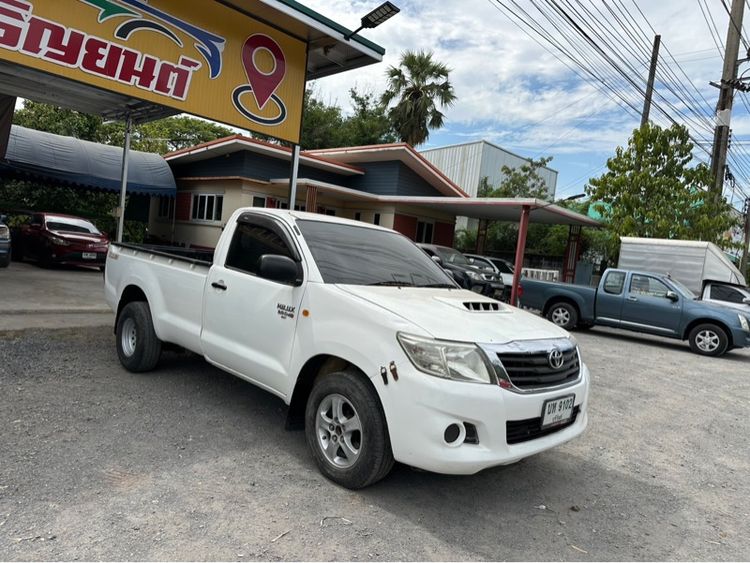 Toyota Hilux Vigo Champ 2012 3.0 J Single Cab Pickup ดีเซล ไม่ติดแก๊ส เกียร์ธรรมดา ขาว รูปที่ 4