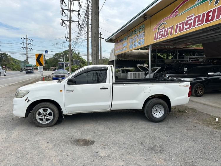 Toyota Hilux Vigo Champ 2012 3.0 J Single Cab Pickup ดีเซล ไม่ติดแก๊ส เกียร์ธรรมดา ขาว รูปที่ 3