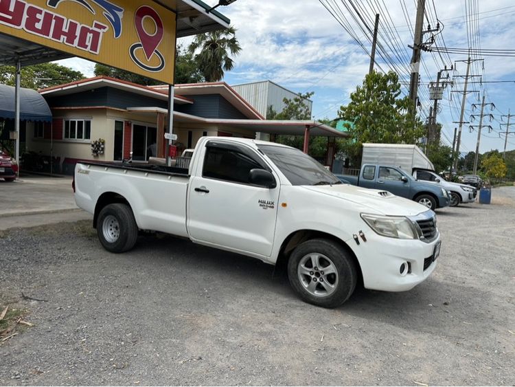 Toyota Hilux Vigo Champ 2012 3.0 J Single Cab Pickup ดีเซล ไม่ติดแก๊ส เกียร์ธรรมดา ขาว รูปที่ 2