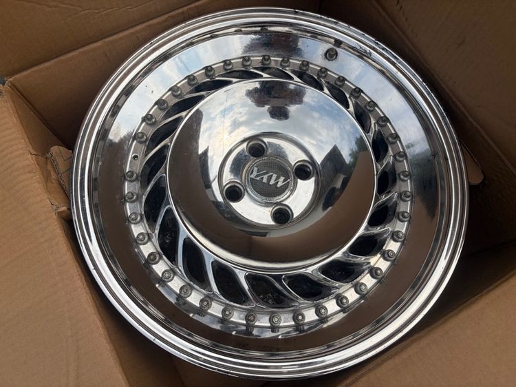 ขายล้อ Custom YKW สีโครเมี่ยมเงาขนาด 17“ 4 รู 100 รูปที่ 2
