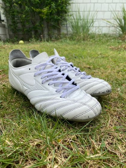 ผู้ชาย ขาว รองเท้าฟุตบอล MIZUNO MORELIA NEO III PRO ตัวท็อป หนังจิงโจ้