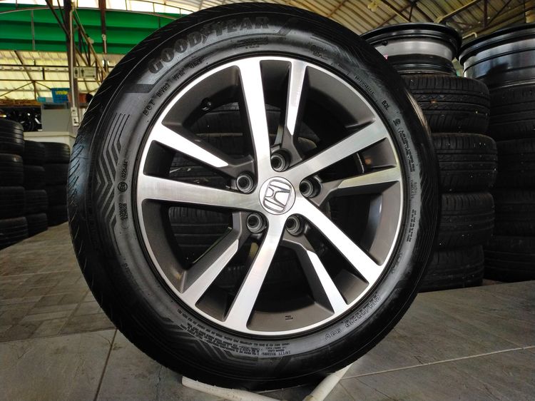 แม็กฮอนด้า ขอบ16 พร้อมยางกู๊ดเยียร์ 215 55 16 ปี24 แม็กสวยทุกวง ไม่ดุ้งไม่คดไม่แตก ยางสวยทุกเส้นใส่ civic ได้ทุกรุ่น รูปที่ 2