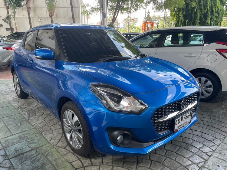 รถ Suzuki Swift 1.2 GLX สี ฟ้า