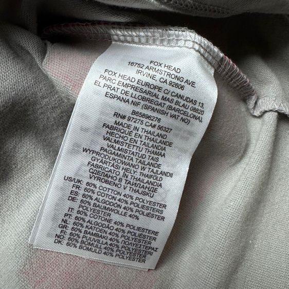 เสื้อยืด Fox Motorcycles​ Size M รูปที่ 5