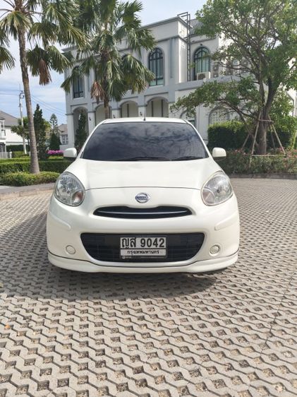 Nissan March 2011 1.2 E เบนซิน ไม่ติดแก๊ส เกียร์อัตโนมัติ ขาว รูปที่ 4