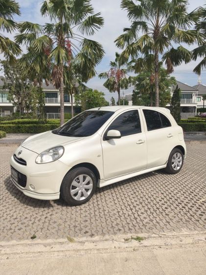Nissan March 2011 1.2 E เบนซิน ไม่ติดแก๊ส เกียร์อัตโนมัติ ขาว รูปที่ 2