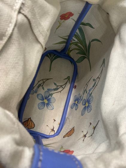 กระเป๋าหนังแท้ สีน้ำเงิน รูปที่ 8