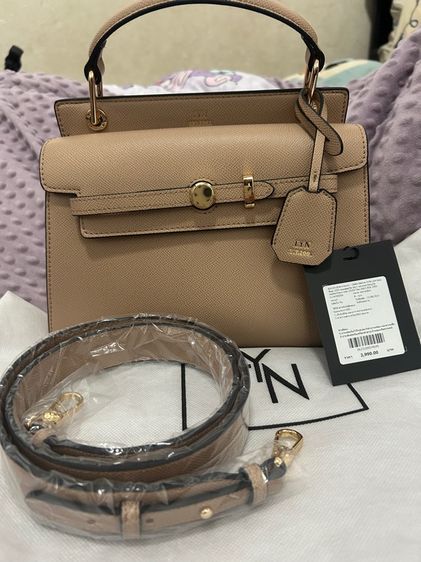 หญิง น้ำตาล หนัง PU กระเป๋าLYN