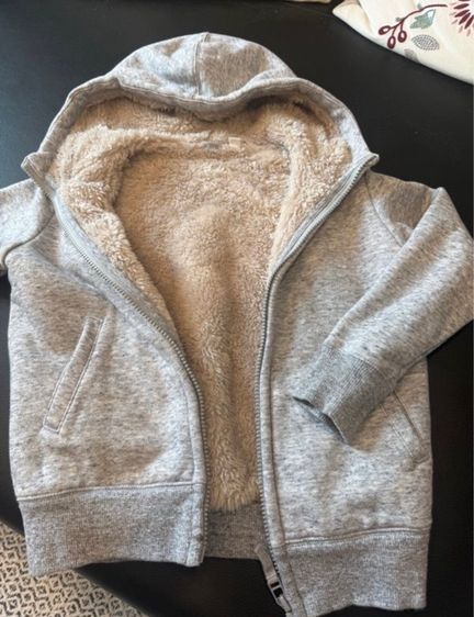 ไม่ระบุ เทา อื่นๆ อื่นๆ เสื้อกันหนาวปุขนแบรนด์ uniqlo