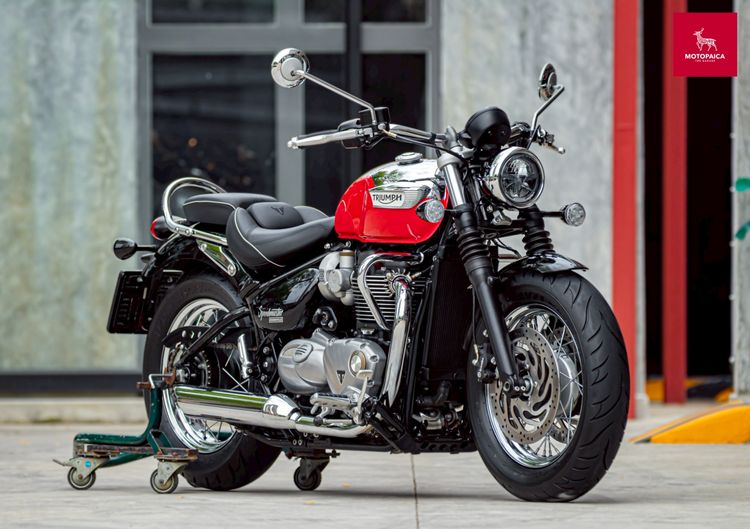 Bonneville Bobber Triumph SpeedMaster1200 Chrome Edition ปี2023 มือเดียว วิ่ง400Km.