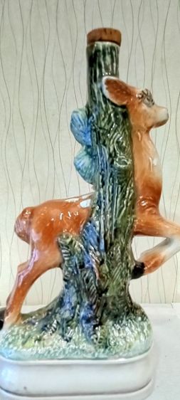 ขวดเหล้าเซรามิกรูปกวางวินเทจ ITALY  รูปที่ 2