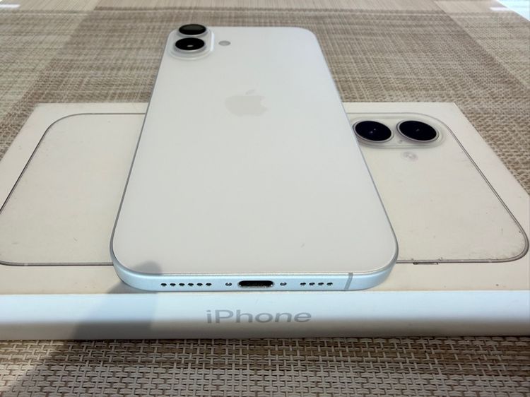 iPhone 16 Plus สีขาวประกันศูนย์ 128 ผ่อนได้ รับเทิร์น รูปที่ 5