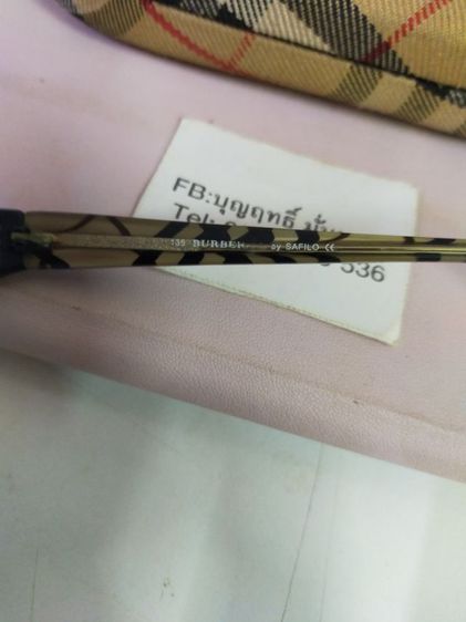 แว่นตา BURBERRY ของแท้ ขนาด 49 17 130 สภาพดี เลนส์ มีค่าสายตาเอาไปตัดใส่เลนส๋ ใหม่ได้เลยครับ รูปที่ 8