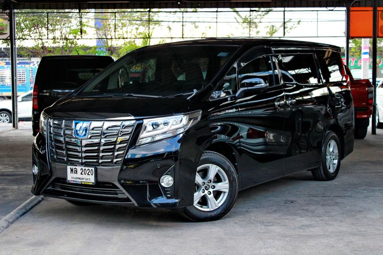 Toyota Alphard 2016 2.5 Hybrid X E-Four 4WD Sedan ไฮบริด ไม่ติดแก๊ส เกียร์อัตโนมัติ ดำ รูปที่ 3