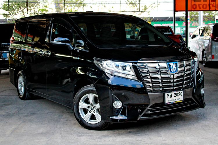 Toyota Alphard 2016 2.5 Hybrid X E-Four 4WD Sedan ไฮบริด ไม่ติดแก๊ส เกียร์อัตโนมัติ ดำ รูปที่ 2