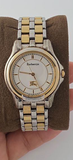 BURBERRYS Vintage Swiss Watch Two-Tone – นาฬิกาผู้หญิงคลาสสิก สีเงิน-ทอง สายสแตนเลส รูปที่ 2