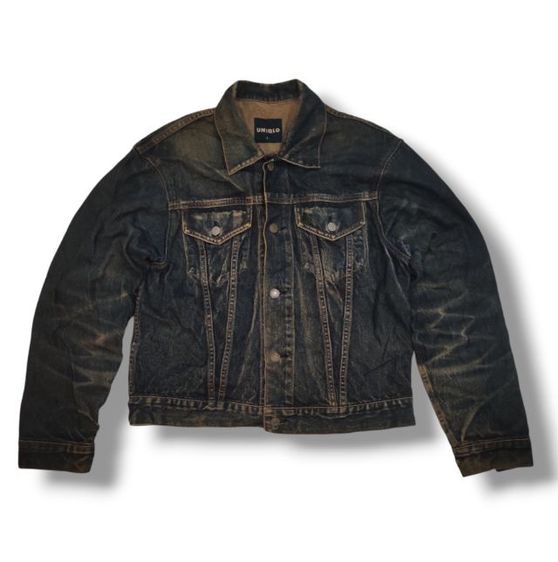 แจ็คเก็ตยีนส์ UNIQLO🧥⚒️ลายโหดโหดดด รูปที่ 2