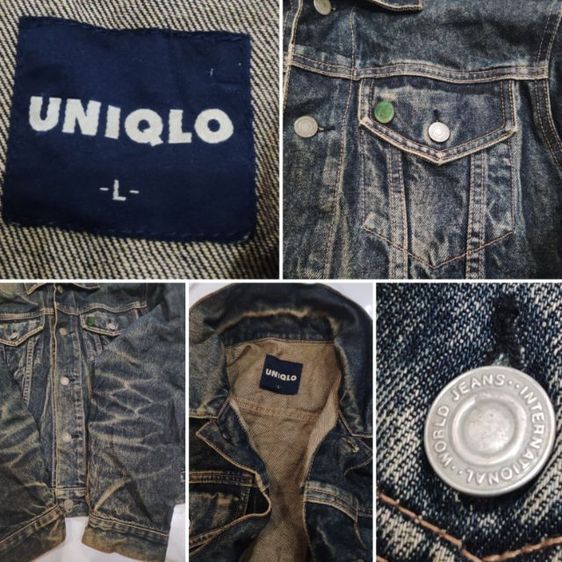 แจ็คเก็ตยีนส์ UNIQLO🧥⚒️ลายโหดโหดดด รูปที่ 15