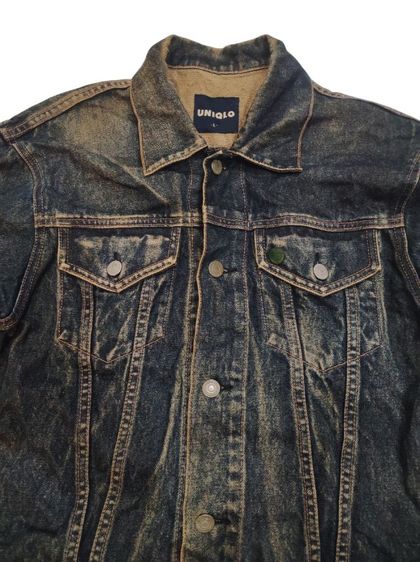 แจ็คเก็ตยีนส์ UNIQLO🧥⚒️ลายโหดโหดดด รูปที่ 5