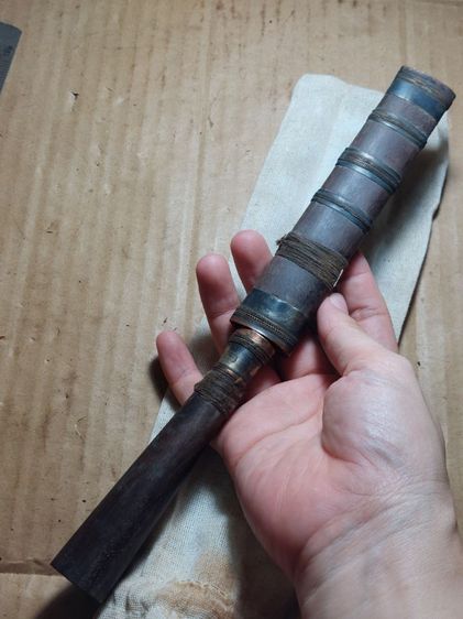 เครื่องรางมีดหมอจักรนารายณ์หลวงพ่อเดิมใบ 5 นิ้วยาวรวม 10 นิ้วพร้อมถุง รูปที่ 5