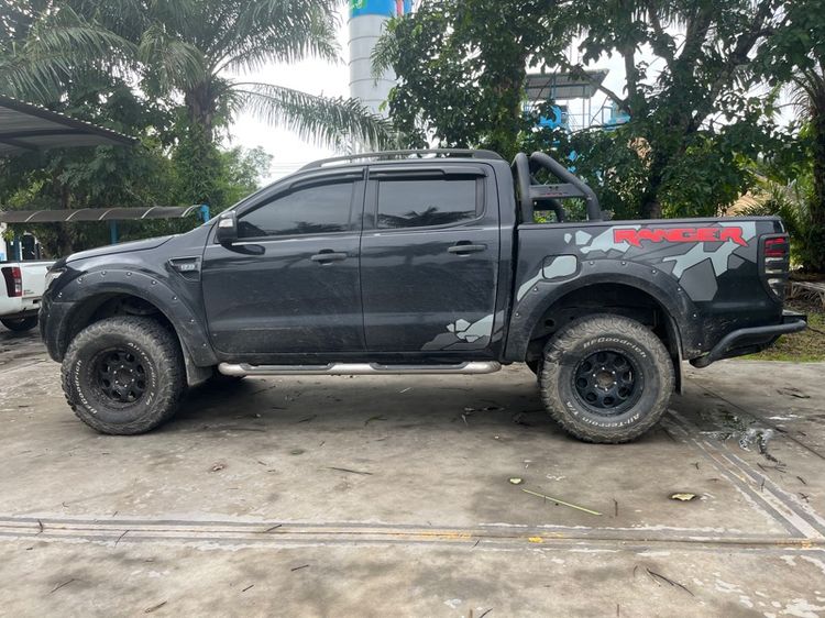 Ford Ranger 2015 2.2 Hi-Rider XLT Pickup ดีเซล ไม่ติดแก๊ส เกียร์ธรรมดา ดำ รูปที่ 4