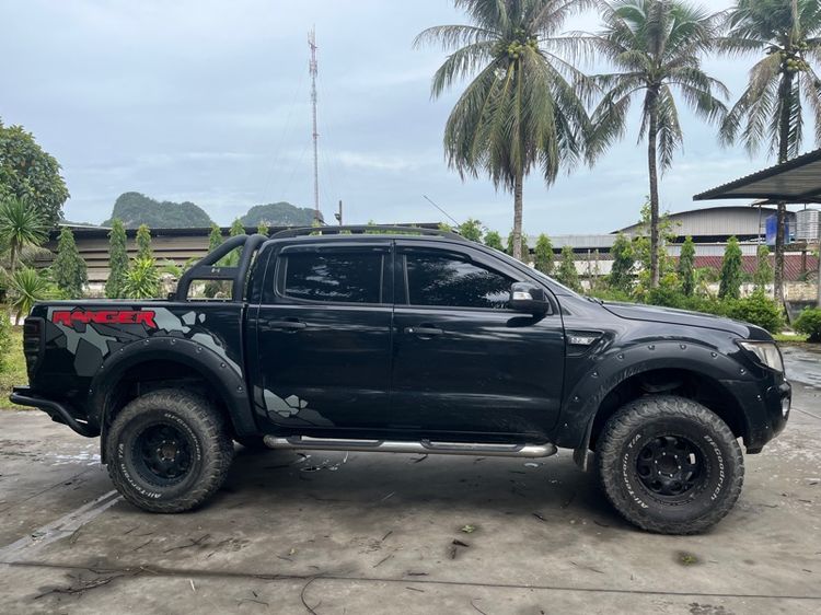 Ford Ranger 2015 2.2 Hi-Rider XLT Pickup ดีเซล ไม่ติดแก๊ส เกียร์ธรรมดา ดำ รูปที่ 2