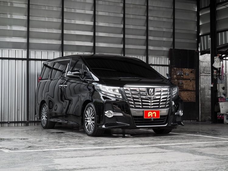 Toyota Alphard 2018 2.5 S C-Package Utility-car เบนซิน ไม่ติดแก๊ส เกียร์อัตโนมัติ ดำ รูปที่ 3