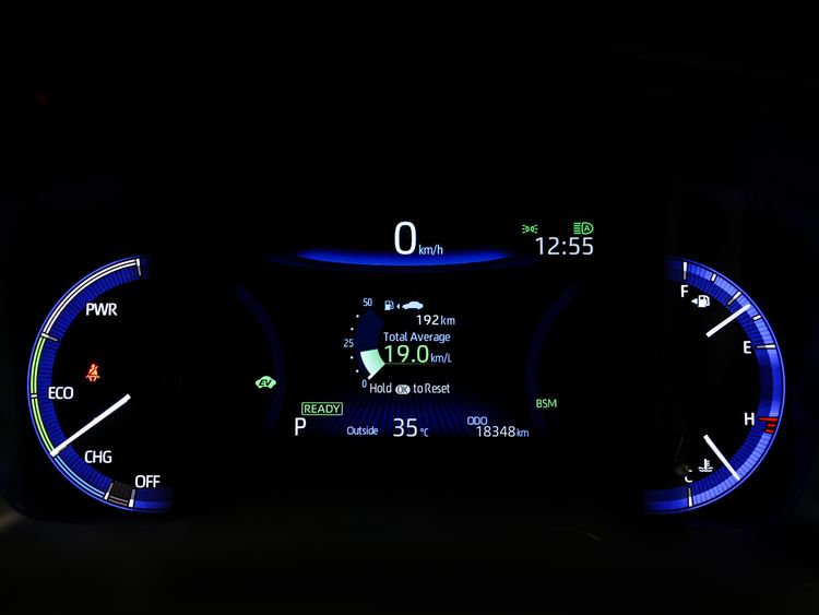 Toyota Corolla Cross 2023 1.8 Hybrid Premium Safety GR Sport Utility-car ไฮบริด ไม่ติดแก๊ส เกียร์อัตโนมัติ ดำ รูปที่ 4